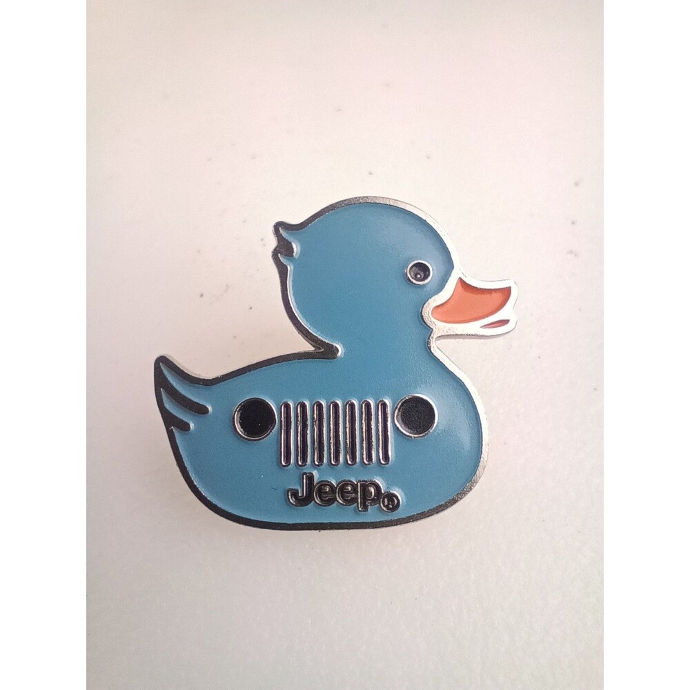 Enamel Blue Jeep Vehicle Duck Pin For Hat Scarfs Shirts Backpacks  Baseball cap
